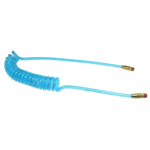 Flexcoil 1/4 ID x 10 ft 1/4 BSPP Swivel Reusable Transparent Blue